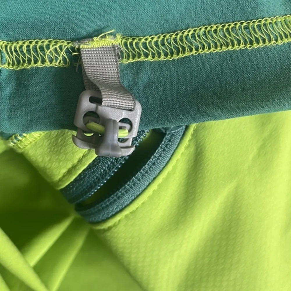 Columbia sportswear jacket Omni shield, lime, green hooded, full outerwear Sz S - Picture 8 of 10